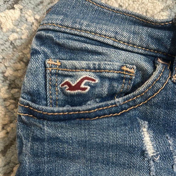 Hollister Blue Denim Shorts - Picture 2 of 4